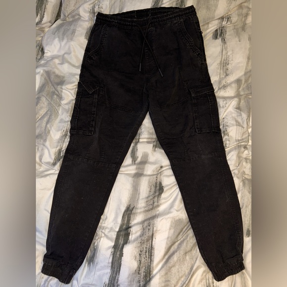 Primark Pants Mens Black Cuffed Cargo Pants Poshmark